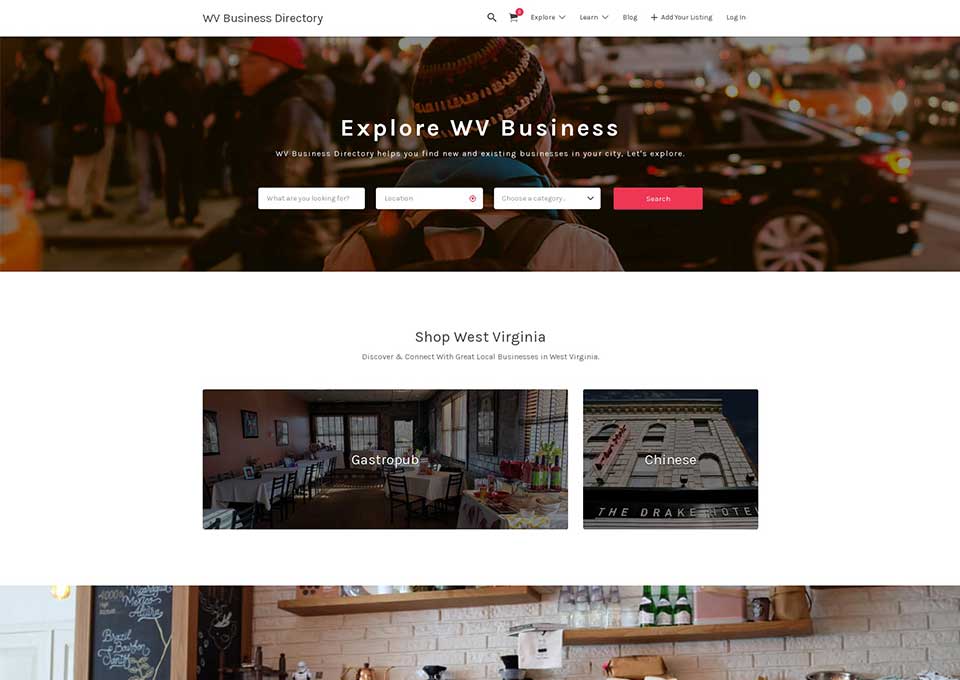 WV Business Directory Website